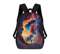 sinyumoney Clouds Forming A Portal to Heaven 3D Printed Kids School Bag Rucksacks Children's School Fashion Casual Back Pack High Capacity Travel Book Bags Backpack for Kids 17inch