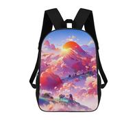 sinyumoney Cloudy Sunset Dreamscape Backpack School Bag Secondary Causal Travel High School Bags for Campus Outdoor Travel Sports 17inch
