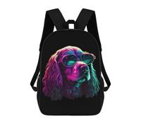 sinyumoney Cocker Spaniel Backpack School Bag Water Resistant Travel Backpack Computer Bag for Girls Boys Teenage 17inch