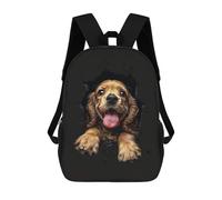 sinyumoney Cocker Spaniel Backpack School Bag Water Resistant Travel Backpack Computer Bag for Girls Boys Teenage 17inch