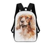 sinyumoney Cocker Spaniel Dog School Backpack Large Water Resistant Laptop Backpack for Girls Boys Teenage 17inch