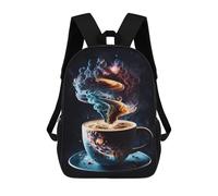 sinyumoney Coffee Galaxy School Backpack Daypacks Business Backpack Water Resistant Bookbag for Men/Women 17inch
