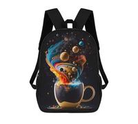 sinyumoney Coffee Planet 2 School Backpack Large Water Resistant Laptop Backpack for Teenage Girls Boys Women Men 17inch