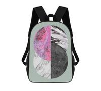 sinyumoney Collage A6 Kids School Backpack School Bag 3D Printed School Bag for Boys Elementary And Middle School Students 17inch