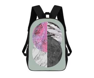 sinyumoney Collage A6 Kids School Backpack School Bag 3D Printed School Bag for Boys Elementary And Middle School Students 17inch