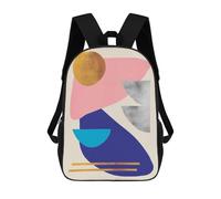 sinyumoney Collage Art 5 Backpack 3D Printed Kids School Backpack High Capacity Travel Backpacks Book Bags Kids Backpack 17inch