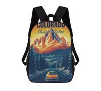 sinyumoney Colorado Mountain Road Trip Backpack School Bag Large Water Resistant Laptop Backpack for Girls Boys Teenage 17inch