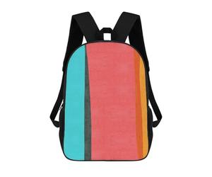 sinyumoney Colored Strokes C Backpack School Bag Backpack For Girls Boys Backpacks Large Capacity Kids Backpack Lightweight School Bags For Kids Students 17inch