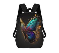 sinyumoney Colorful Abstract Butterfly Art Children's Backpack, Schoolbag Large Capacity Students Bookbag Rucksack Knapsack for Boys Girls Adults Teen 17inch