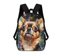sinyumoney Colorful Abstract Dog Art -2 Rucksack School Secondary High School College Backpack Travel for Camping Outdoor Adventures And Daily Travel 17inch