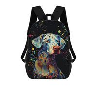 sinyumoney Colorful Abstract Dog Art-42 Backpack School Bag Business Durable Laptop Bag for Boys/Girls/Teenagers 17inch