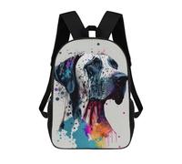sinyumoney Colorful Abstract Dog Art Print-20 Children's Backpacks School Backpack 3D Printed for Kids Travel Rucksacks Book Bags Kids 17inch School Bag