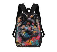 sinyumoney Colorful Abstract Dog Art Print-56 Rucksack Rucksack Casual Daypacks School Work Travel Bag for Men, Women & Teenage Boys 17inch