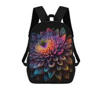 sinyumoney Colorful Abstract Flower Art-2 Backpack School Bag Daypacks Business Backpack Water Resistant Bookbag for Girls Boys Teenage 17inch