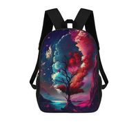 sinyumoney Colorful Abstract Tree Landscape Rucksack Computer Rucksack for School/Work/Travel for Girl, Teen Girls 17inch