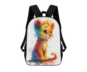 sinyumoney Colorful Baby Lion School Backpack Rucksack Casual Daypacks School Work Travel Bag for Camping Outdoor Adventures And Daily Travel 17inch