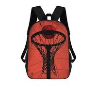 sinyumoney Colorful Basketball Sports Backpack School Lightweight Schoolbag Dayback Bookbag College for Men/Women 17inch