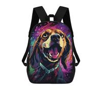 sinyumoney Colorful Beagle Art Print School Backpack Business Durable Laptop Bag for Camping Outdoor Adventures And Daily Travel 17inch