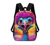 sinyumoney Colorful Bird Portrait-9 School Bags Daypacks Business Backpack Water Resistant Bookbag for Boys/Girls/Teenagers 17inch