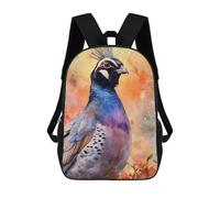 sinyumoney Colorful Bird Portrait School Backpack Daypacks Business Backpack Water Resistant Bookbag - Perfect for Travel, Work And Daily Use 17inch