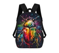 sinyumoney Colorful Bug With Drips Daypack Casual Backpacks School Bag For Girls Boys High College Teenagers Rucksack Men Women Travel Laptop Rucksack College Bookbag 17inch