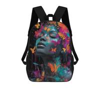 sinyumoney Colorful Butterfly Dreams Backpack School Bag Business Durable Laptop Bag for Boys/Girls/Teenagers 17inch