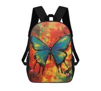 sinyumoney Colorful Butterfly Painting-4 School Backpack Lightweight Schoolbag Dayback Bookbag College for Camping Outdoor Adventures And Daily Travel 17inch