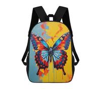 sinyumoney Colorful Butterfly Painting-5 Backpack School Bag Computer Rucksack for School/Work/Travel for Camping Outdoor Adventures And Daily Travel 17inch