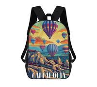 sinyumoney Colorful Cappadocia School Bags Large Water Resistant Laptop Backpack for Campus Outdoor Travel Sports 17inch