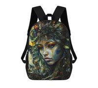 sinyumoney Colorful Celestial Being Backpack School Bag Water Resistant Travel Backpack Computer Bag for Girls Boys Teenage 17inch