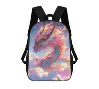 sinyumoney Colorful Dragon Sky Artwork School Backpack Large School Backpack for Boys for Campus Outdoor Travel Sports 17inch