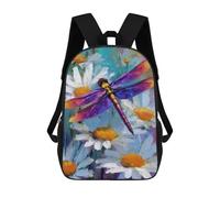 sinyumoney Colorful Dragonfly Painting-1 Rucksack Water Resistant Travel Backpack Computer Bag for Teenage Girls Boys Women Men 17inch