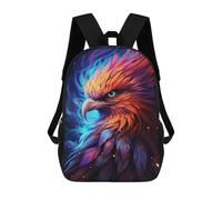 sinyumoney Colorful Eagle Artwork Backpack School Bag Rucksack Casual Daypacks School Work Travel Bag for Teenage Girls Boys Women Men 17inch