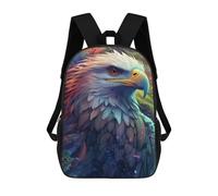 sinyumoney Colorful Eagle Illustration-1 Children's Backpacks School Backpack 3D Printed for Kids Travel Rucksacks Book Bags Kids 17inch School Bag