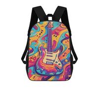 sinyumoney Colorful Electric Guitar Art Print Backpack School Computer Rucksack for School/Work/Travel- Perfect for Travel, Work And Daily Use 17inch