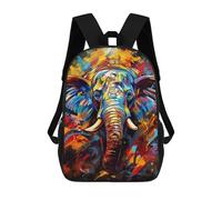 sinyumoney Colorful Elephant Painting Rucksack Computer Rucksack for School/Work/Travel for Girl, Teen Girls 17inch