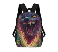 sinyumoney Colorful Fantasy Beast Backpack School Secondary Causal Travel High School Bags for Men/Women 17inch