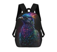 sinyumoney Colorful Fantasy Bird-1 School Backpack Business Laptop Rucksack Bag Unisex Casual Daypack for Boys/Girls/Teenagers 17inch
