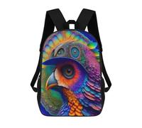 sinyumoney Colorful Fantasy Bird Art Backpack School High Secondary School Bags Casual Backpack for Men, Women & Teenage Boys 17inch
