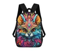 sinyumoney Colorful Fantasy Creature Kids Backpack,School Backpack Kids School Bag 3D Printed Cartoon Large Capacity Backpack for Kids Boys And Girls 17inch
