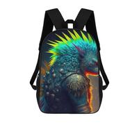 sinyumoney Colorful Fantasy Creature School Backpack High Secondary School Bags Casual Backpack for Girls Boys Teenage 17inch