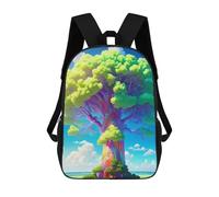 sinyumoney Colorful Fantasy Tree Backpack for School 3D Printed Boys Girls School BagChildren Bookbag Travel Rucksack 17inch