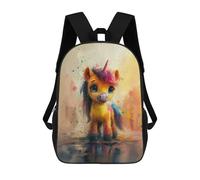 sinyumoney Colorful Fantasy Unicorn Art Backpack School Daypacks Business Backpack Water Resistant Bookbag for Camping Outdoor Adventures And Daily Travel 17inch