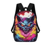sinyumoney Colorful Fantasy Wolf Art Print Backpack School Bag Business Durable Laptop Bag for Boys/Girls/Teenagers 17inch
