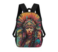 sinyumoney Colorful Feathered Headdress Kids Backpacks Children Bag,Anime Bag,Large Capacity Kids Backpack, 3D Printed Children's,Student Schoolbag,Kids Boys Girls School Bag 17inch