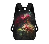sinyumoney Colorful Flowers 687 School Bags Business Laptop Rucksack Bag Unisex Casual Daypack for Teenage Girls Boys Women Men 17inch