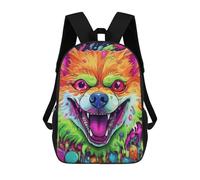 sinyumoney Colorful Fox Portrait -8 Backpack School Rucksack Casual Daypacks School Work Travel Bag for Boys/Girls/Teenagers 17inch
