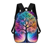 sinyumoney Colorful Fractal Tree Backpack School Lightweight Schoolbag Dayback Bookbag College for Men, Women & Teenage Boys 17inch