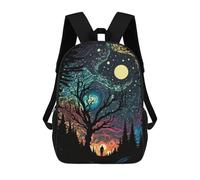 sinyumoney Colorful Galaxy 3 School Backpack 3D Printed Children's 17inch Backpacks Bag Bookbag for Kids Boy Girl Book Bags Kids School Bag Travel Rucksacks