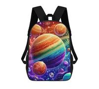 sinyumoney Colorful Galaxy Planets Backpack School Bag Rucksack Casual Daypacks School Work Travel Bag for Teenage Girls Boys Women Men 17inch